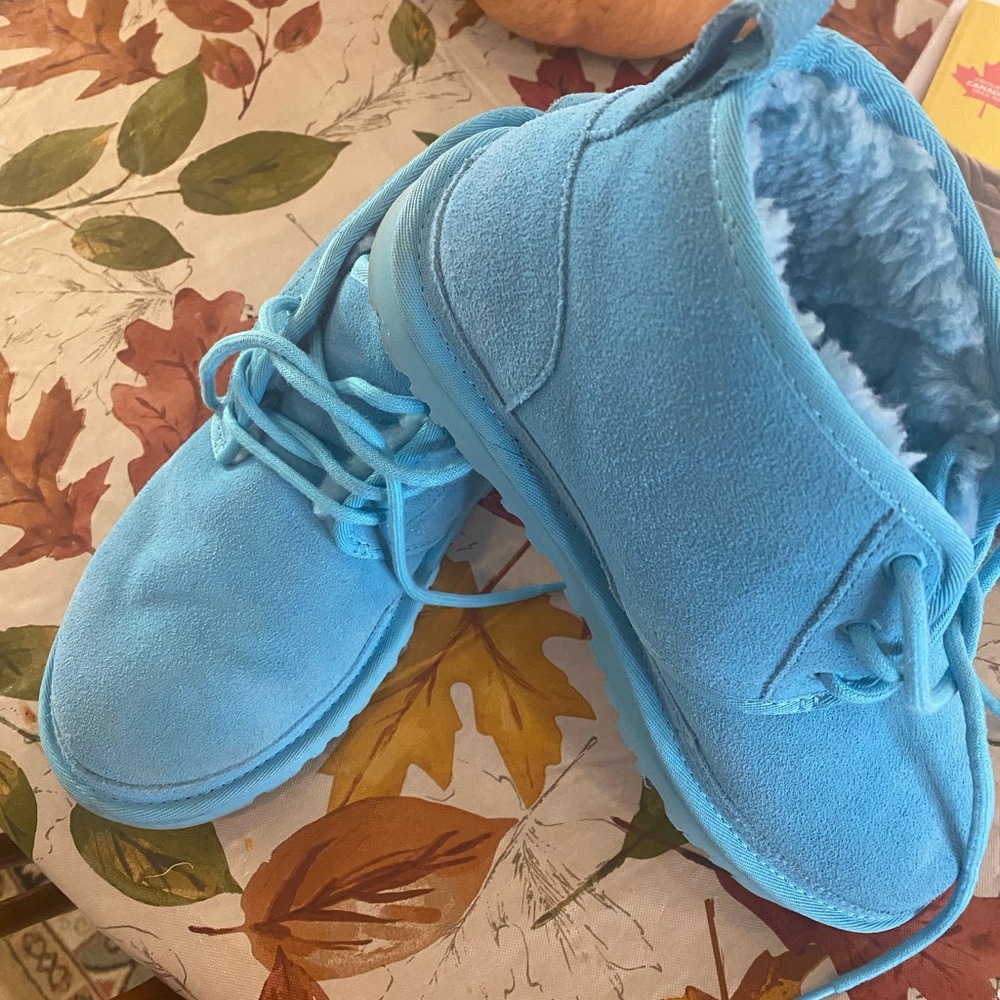 UGG Light Blue Suede Boots